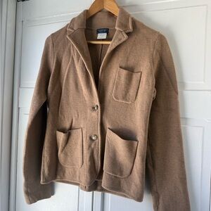 Women's Brown Wool Blazer